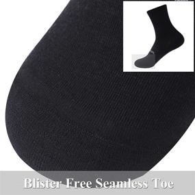 img 3 attached to 🏃 Forcool 80% Merino Wool Running Socks: Lightweight Cushion Crews for Effective Wicking - Women & Men