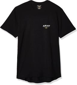 img 4 attached to 👕 Ariat Rebar Cottonstrong Heather Sleeve Men's Clothing for T-Shirts & Tanks