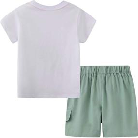 img 3 attached to 👕 BIBNice Toddler Clothes Outfits: Stylish Boys' Clothing Sets for All-day Comfort