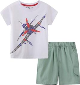 img 4 attached to 👕 BIBNice Toddler Clothes Outfits: Stylish Boys' Clothing Sets for All-day Comfort