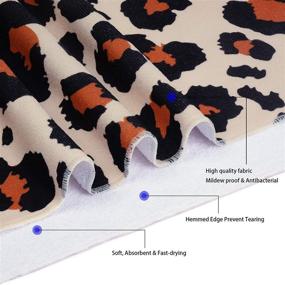 img 1 attached to Premium Pknoclan Microfiber Leopard Beach Towel: Sand-Free, Oversized & Quick-Dry for Swimming, Camping, Sports - 31.5 x 59.1 Inches