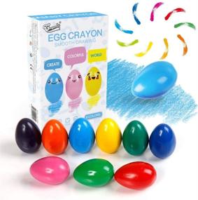 img 4 attached to Welltop Egg Shaped Crayons Toddlers Washable Paint Crayons