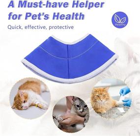 img 1 attached to Soft Cat Recovery Collar for Cat's Head Wound Healing - Cat Cone & Elizabethan Collars After Surgery - Nonwoven Protective Pet Cone for Kitten and Small Dogs