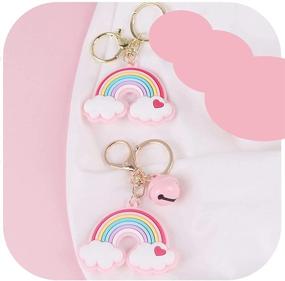 img 2 attached to 🌈 Colorful Rainbow Keychain: Stylish Accessories for Friends