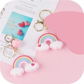 img 3 attached to 🌈 Colorful Rainbow Keychain: Stylish Accessories for Friends