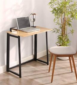 img 2 attached to 🖥️ Foldable Small Computer Desk - Easy Assembly Folding Table for Convenient Use