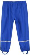 reflective waterproof rain pants - lightweight rainwear for m2c boys and girls logo