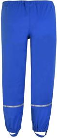 img 3 attached to Reflective Waterproof Rain Pants - Lightweight Rainwear for M2C Boys and Girls