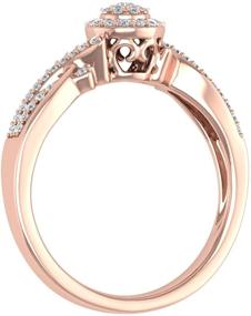 img 3 attached to 💍 10K Gold 1/4 Carat Round Diamond Engagement Ring: A Stunning Symbol of Love