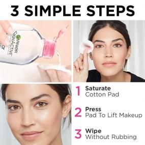 img 2 attached to 🌟 Garnier SkinActive Micellar Cleansing Water for All Skin Types - 13.5 fl oz + Micellar Cleansing Water for Waterproof Makeup - 3.4 fl oz