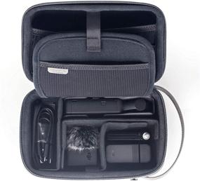 img 3 attached to Чехол VCUTECH Pocket 2 для DJI Pocket 2 OM5/OM4 Osmo Mobile 4/Mobile 3, чехол для активного камкордера GoPro, съемные перегородки, защита от ударов, легкий и компактный чехол для путешествий для мужчин и женщин.