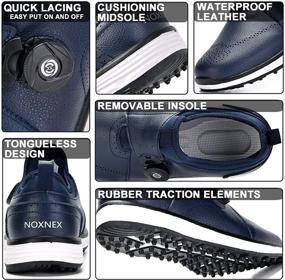 img 2 attached to 👞 Stylish and Versatile: NOXNEX Men's Spiked Spikeless Black Shoes – Premium Footwear for Men