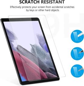 img 2 attached to 📱 2-Pack SPARIN Tempered Glass Screen Protector for Samsung Galaxy Tab A7 Lite (SM-T220/T225) - 8.7 Inch, 2021 Model - Bubbles-Free