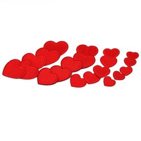 img 1 attached to ❤️ 20pcs Red Heart Shape Iron on Patches | Embroidered Motif Applique Assorted Sizes | DIY Decoration Sew On Patches for Jeans, Jackets, Kid's Clothing, Bags, Caps, and Arts & Crafts (Red Heart 20pcs)