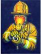 embroidery paintings firefighter 11 8x15 7in yiganerjing logo