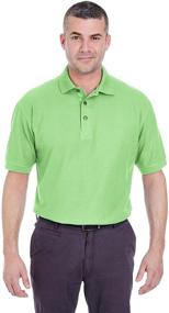 img 2 attached to UltraClub Mens Whisper Pique Polo Men's Clothing for Shirts