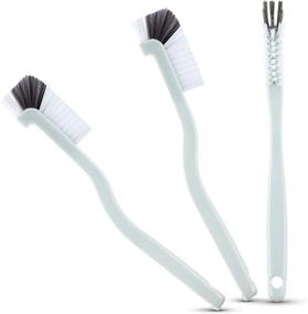 img 1 attached to 🧹 Multi-purpose Stiff Bristle Cleaning Brush Set for Kitchen, Bathroom & Household