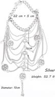 💃 kercisbeauty vintage hollow out sequin coin pendant anklet - silver beads bracelet for ankle foot, barefoot sandals, flip-flop accessories - adjustable, unique boho style, pack of 1 logo