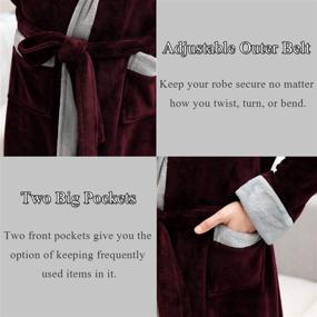 img 1 attached to Robe Length Plush Nightgown Bathrobe