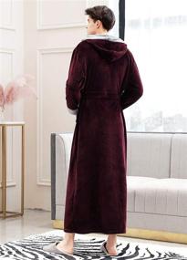 img 3 attached to Robe Length Plush Nightgown Bathrobe