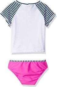 img 1 attached to 🌞 Tommy Bahama Girls' Stylish 2-Piece Rashguard and Swim Bottoms Set: Sun-safe and Trendy!