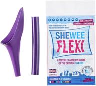 🚺 enhanced shewee flexi: the ultimate reusable female urination funnel – the larger, more flexible version of the original device! experience quick, easy, and discreet weeing while standing up. includes extension pipe. логотип