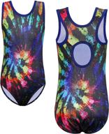 🤸 tfjh e kids little girls' sparkly one piece gymnastics leotard for practice outfits logo