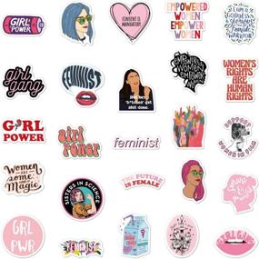 img 4 attached to 👩 Feminist Stickers - 50 Pack of Vinyl Waterproof Stickers for Laptop, Bumper, Water Bottles, Computer, Phone, Hard Hat, Car Stickers and Decals