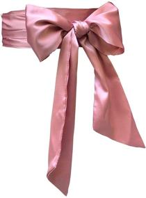 img 4 attached to 🎀 Special Occasion Dress Sash: Eyrie Bridal Belts for Wedding, 4-Inch Wide Double-Sided Wedding Sash