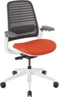 🪑 steelcase series 1 office chair with carpet casters in graphite/pumpkin - quality and style combined логотип