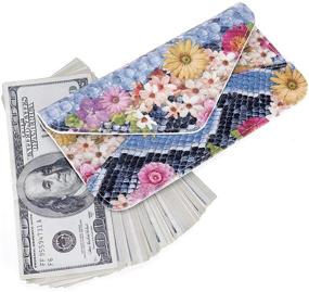 img 3 attached to Chic Envelope Style Women's Card Wallet: Cute Cash Holder & Credit Card Organizer for Ladies