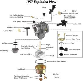 img 3 attached to 🚀 Высокопроизводительный карбюратор 1PZ UM8-CT2 для газового карбюратора Coleman PowerSports CT200U Trail200 - замечательное обновление!