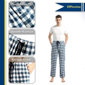 img 2 attached to TANBOOCEL Bottoms Pockets Sleepwear Buffalo Men's Clothing for Sleep & Lounge