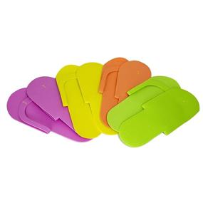 img 3 attached to 👣 12-Pair Party Pack of Footcandy Original Pedicure Slippers