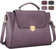 👜 laptop bag for women 15.6 inch briefcase - professional messenger bag for business work, tote bag with crossbody shoulder strap, padded compartment for office, travel, college - stylish purple logo