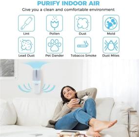 img 2 attached to 🌬️ WiYA Portable Pluggable Air Purifier for Fresh Air, Reducing Pet Odor, Ideal for Kitchen, Bedroom, Diaper, Bathroom, Small Rooms