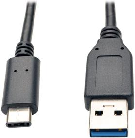 img 1 attached to 🔌 Tripp Lite 3ft USB 3.1 Gen 2 USB-C to USB-A Cable 10 Gbps - Black