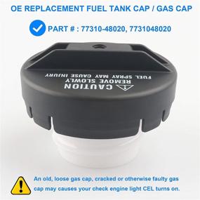 img 3 attached to 🔧 77310-48020 Gas Cap Replacement for Toyota Lexus – Compatible with Avalon 1995-2004, Camry 1989-2001, Corolla 1989-2002, Tacoma 1995-2002, 4Runner 1998-2000, Solara 1999-2003, RX300 1999-2000 & More