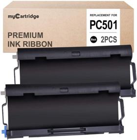 img 1 attached to 🖨️ High-Quality 2 Pack myCartridge PC501: Compatible Brother Fax Cartridge for FAX 575 Fax Printers