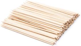 img 4 attached to 🦊 Fox Run Brands Bamboo Skewers, 4-inch (Set of 200): Perfect for Grilling, Kabobs, and Appetizers