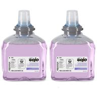 🧴 gojo premium foam handwash with skin conditioners - cranberry scent, ecologo certified - pack of 2, 1200 ml foam hand soap refills for gojo tfx touch-free dispenser (5361-02) logo