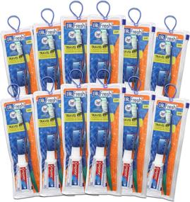 img 3 attached to 🪥 Toothbrush and Travel Kit Set - 12 Pack with Colgate Toothpaste