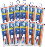🪥 комплект зубной щетки и набор для путешествий - 12 штук с зубной пастой colgate логотип