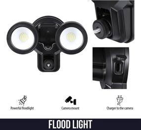 img 2 attached to Wasserstein Floodlight Charger and Mount for Blink Outdoor & Blink XT2/XT Camera - Transform Your Blink Camera with a Versatile Floodlight (Black) – Blink Camera NOT Included
