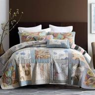 newlake bedspread stitched embroidery paisley logo