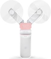 💗 compact pink handheld pocket fans - mini usb small portable fan logo