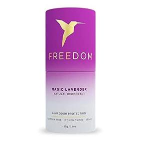 img 3 attached to 🌱 Freedom - EWG Verified 100% Natural Aluminum Free Deodorant - Vegan & Cruelty Free - All-Day Protection - Magic Lavender Scent
