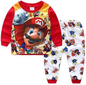 img 4 attached to 🦸 Foryo Boys Super Hero Pajamas Set: Fun Kids Nightwear in 100% Cotton Sleepwears 2-7T