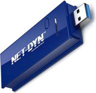 🔌 net-dyn usb wireless wifi adapter: ac1200 dual band - boost your internet speed and eliminate buffering on pc/mac, desktop/laptop logo