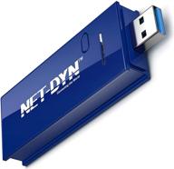 🔌 net-dyn usb беспроводной адаптер wifi: ac1200 dual band - повысьте скорость интернета и устраните буферизацию на пк/мак, настольном компьютере/ноутбуке логотип